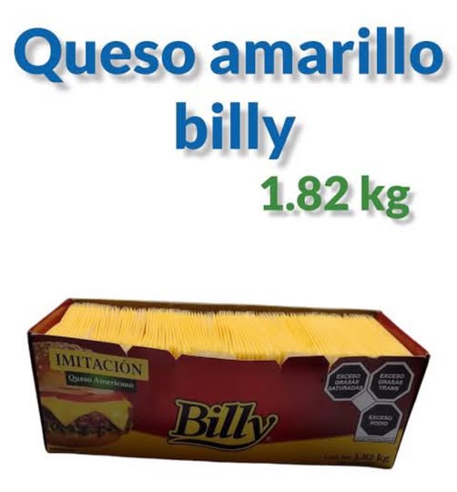 Queso Americano Billy CAJA (104 PZ)