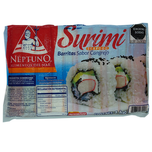 SURIMI NEPTUNO EN BARRA (500g -1 KG)