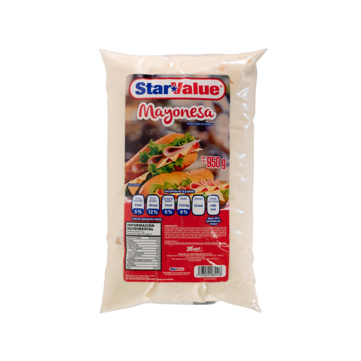 Mayonesa Star Value (950 g) Bolsa