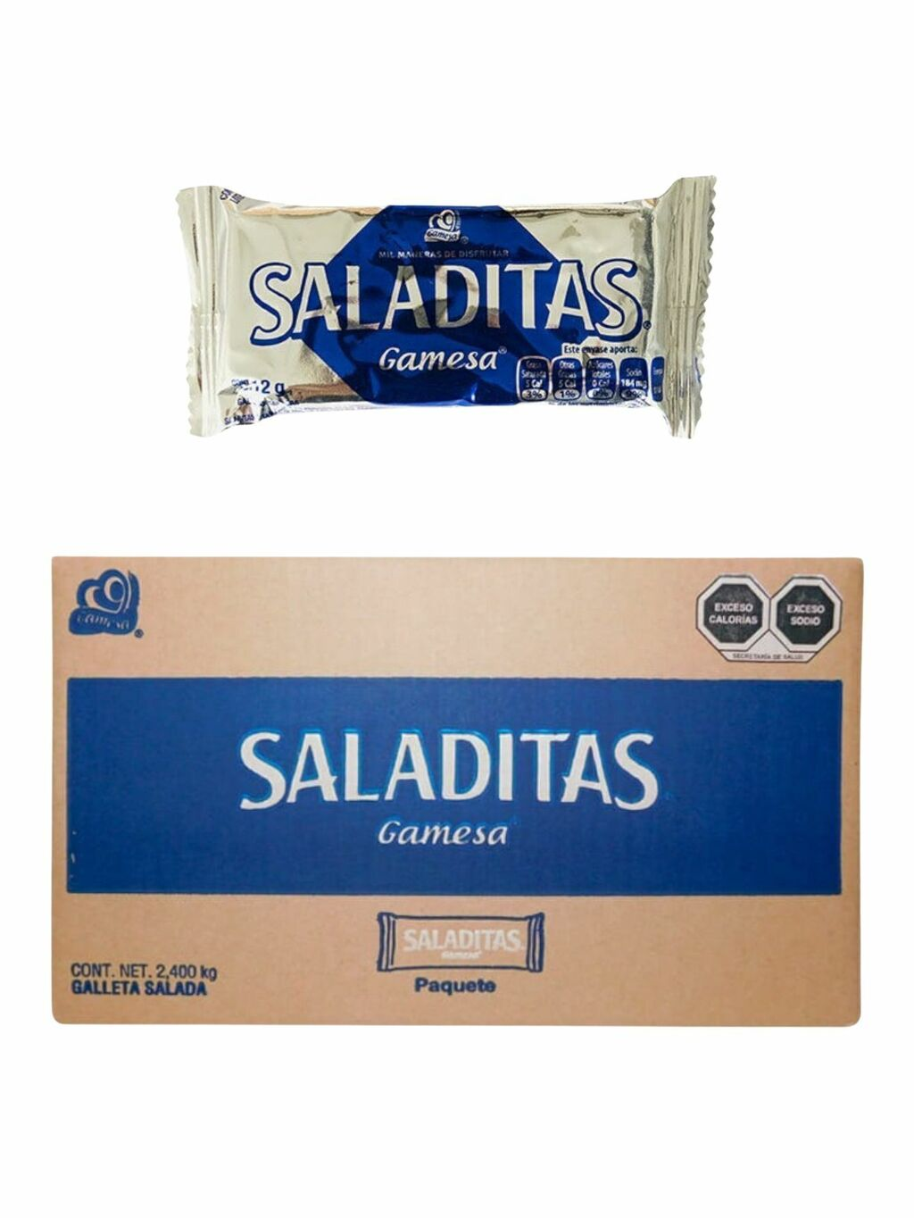 Galletas Saladitas Chicas (200 piezas) Caja